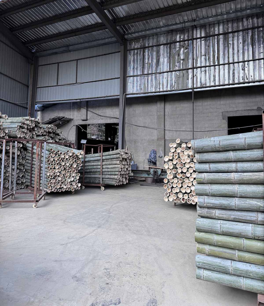 bamboo material warehouse