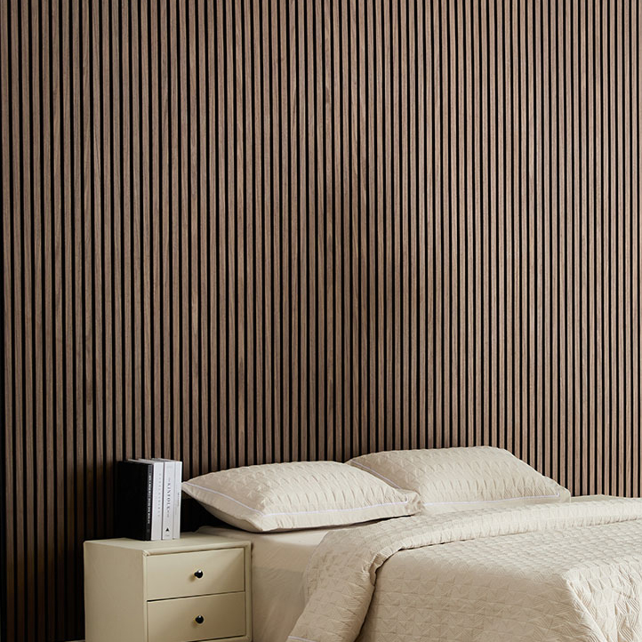 2400x600 mm black walnut in bedroom wall