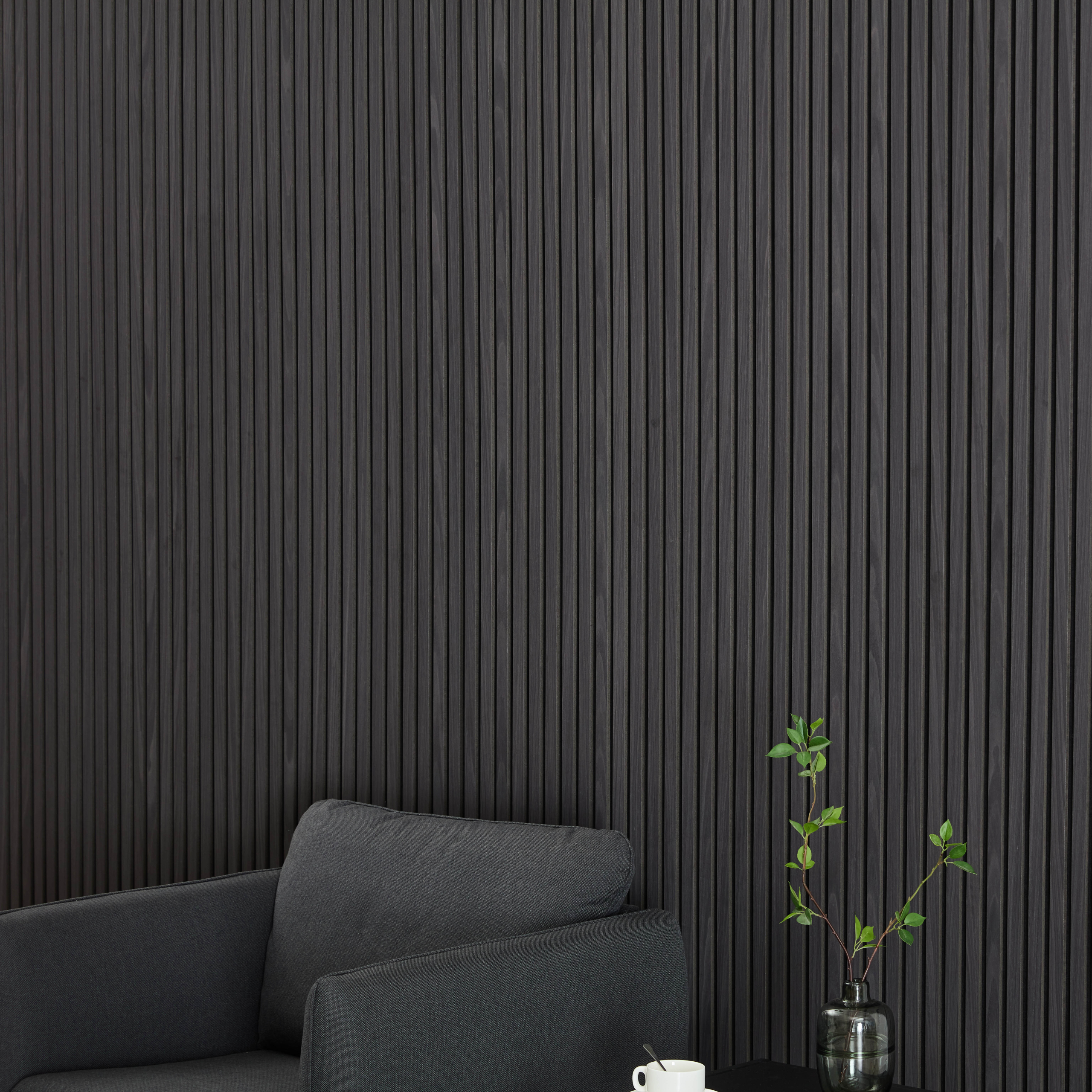 2400x600 mm black oak wall