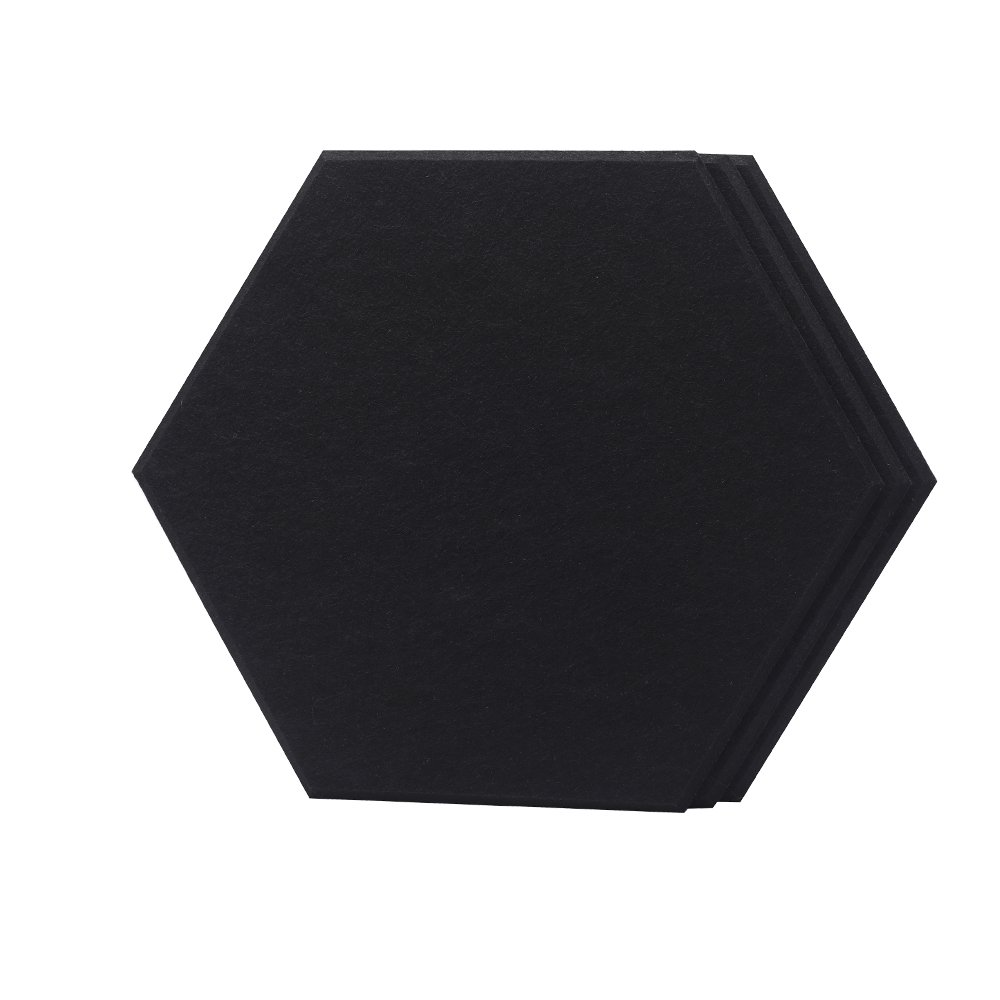 hexagon PET panel black