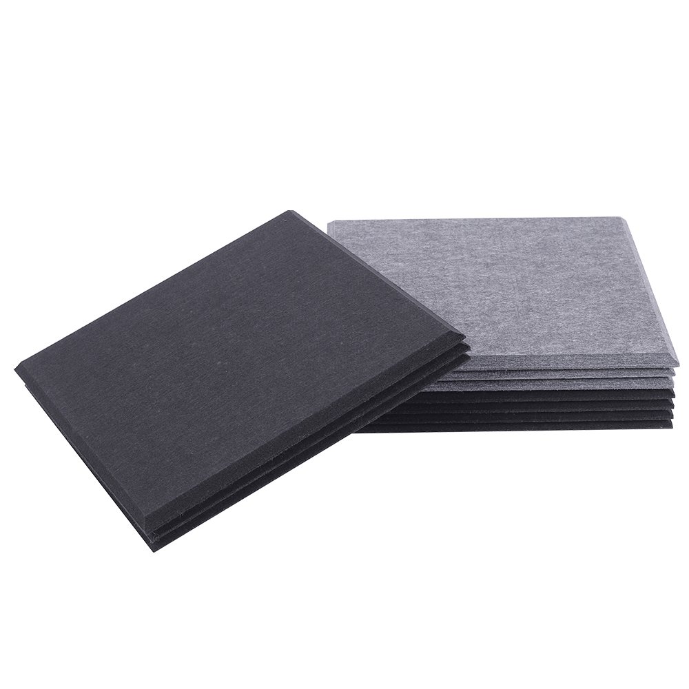 square-98 black and grey shapes square panel with bevel