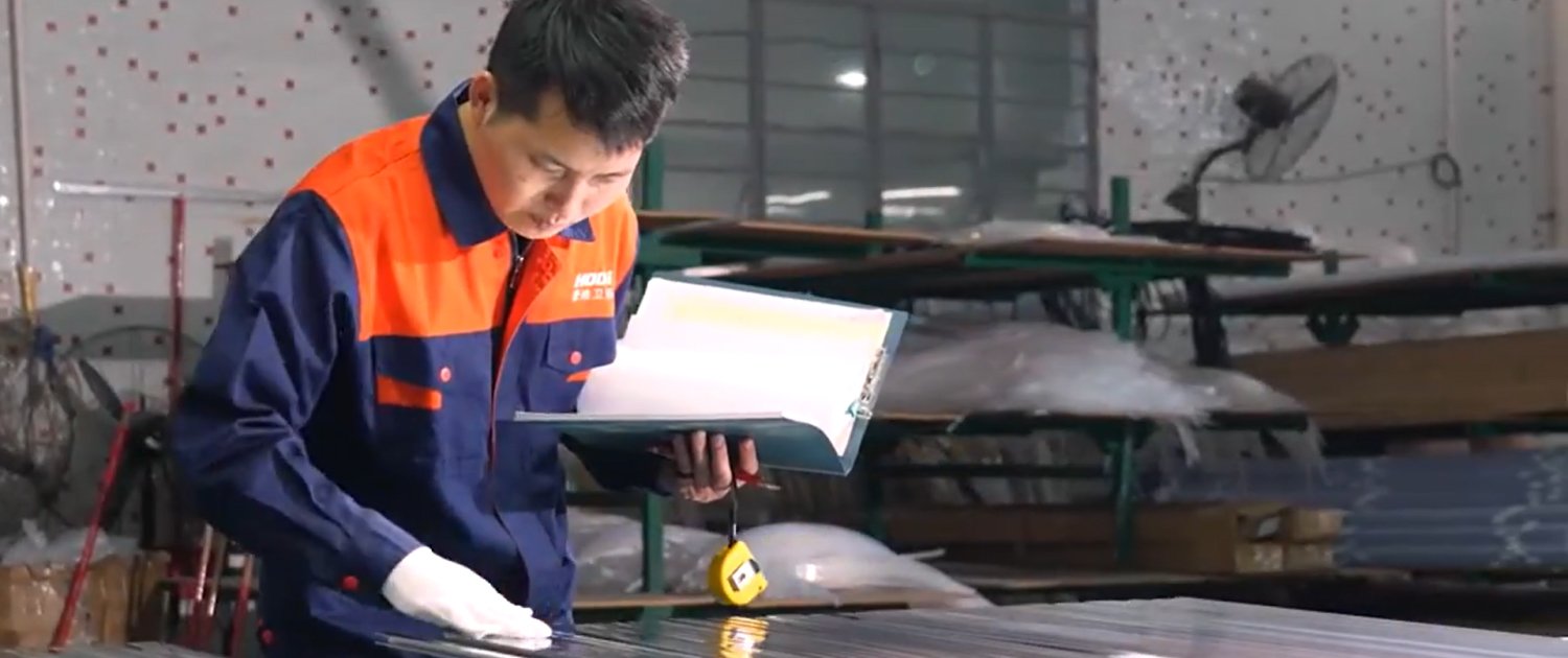 shower factory material inspection